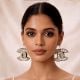 Handmade Jewelry Pearl Crystal Statement Earrings